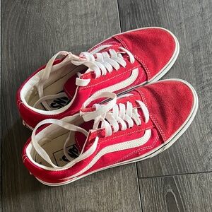 Red and White Vans